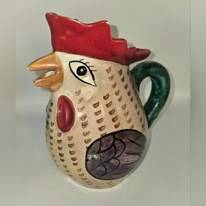 Vintage The Haldon Group Ceramic Rooster Mini Pitcher Creamer 1988 Japan